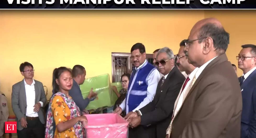 Manipur crisis: Delegation of SC Judges visits relief camp in violence-hit state, meets displaced people – The Economic Times Video