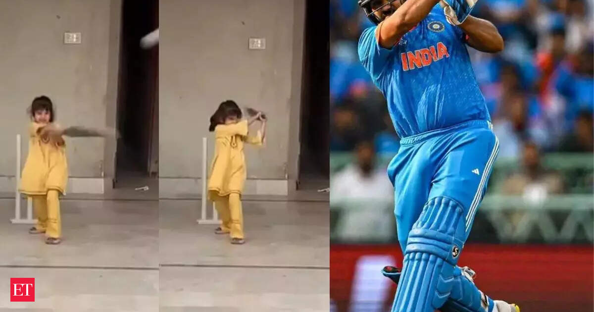 Viral video: A 6-year-old Pakistani girl plays pull shot like Rohit Sharma, netizens say ‘Replace Babar with her now!