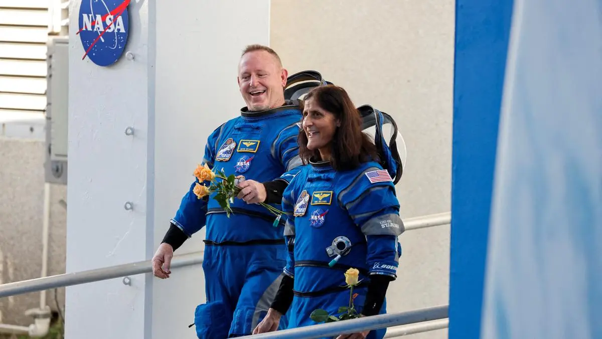 NASA’s stuck astronauts welcome their newly arrived replacements to space station