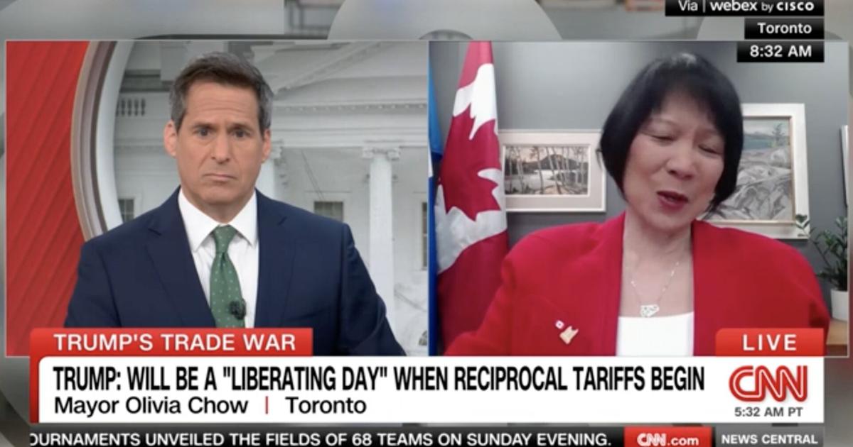 Toronto mayor slams Donald Trump's tariffs on CNN: 'Stop this nonsense'