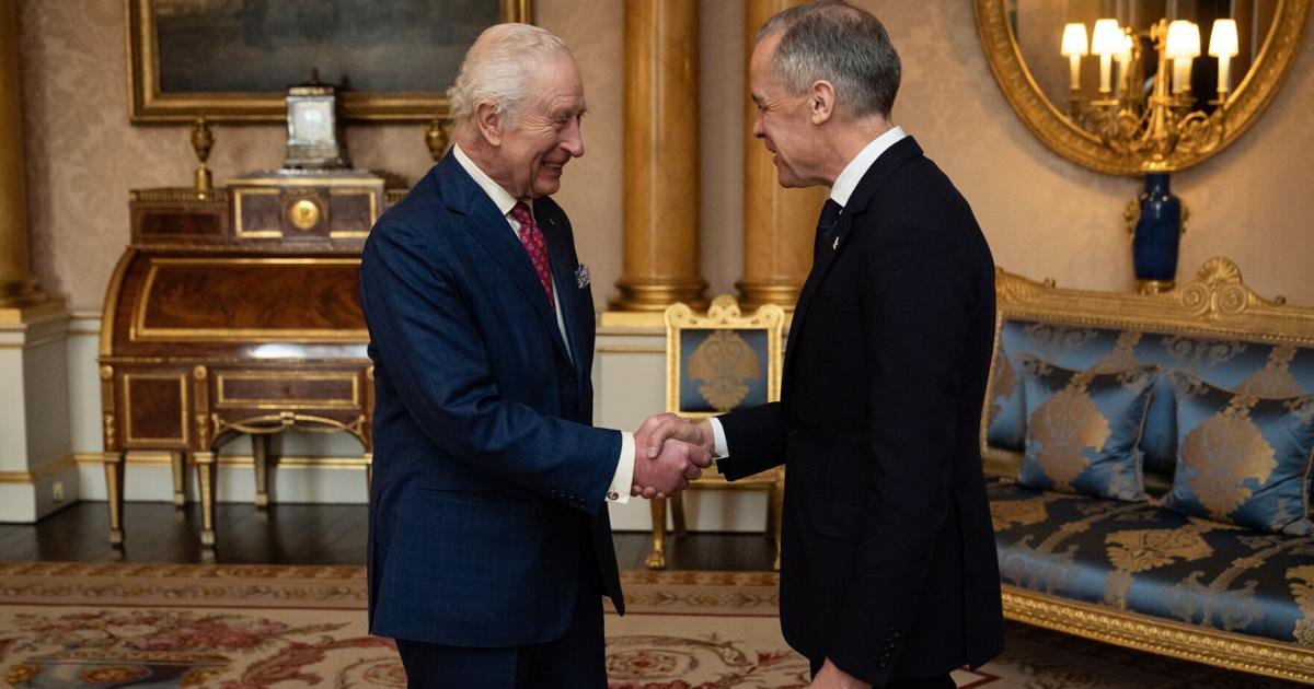 Mark Carney meets with King Charles at Buckingham Palace