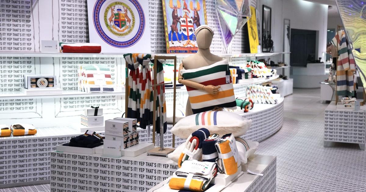 Will the iconic Hudson's Bay stripes live on? Company reveals it wants to auction off trademarks to highest bidder