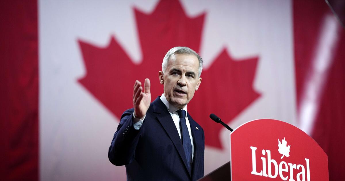 Mark Carney's Liberals would win a majority government if election was held today, poll aggregator says