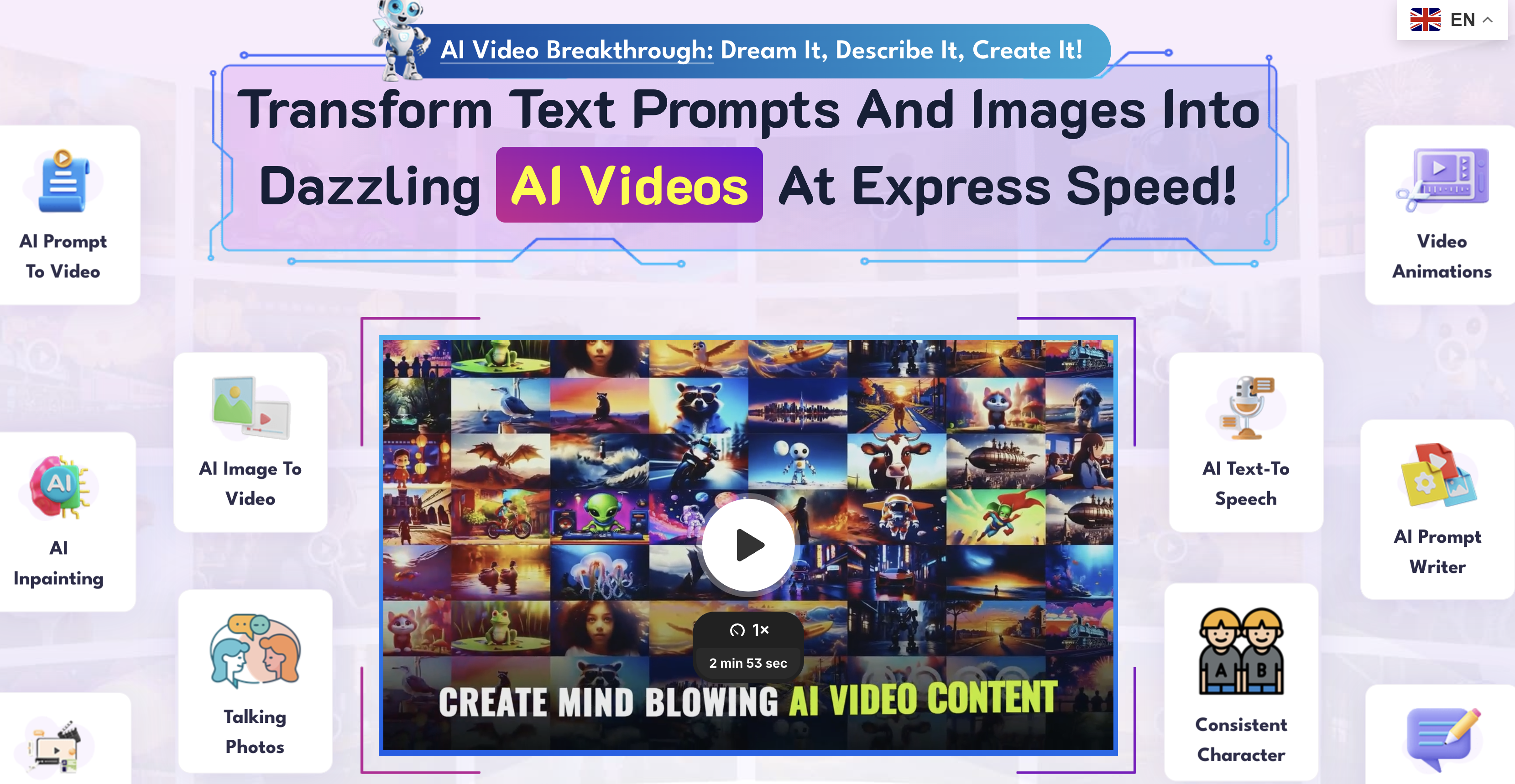 Transform Text Prompts and Images Into Dazzling AI Videos At Express Speed!