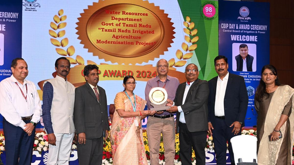 T.N. Irrigated Agriculture Modernisation Project gets national award