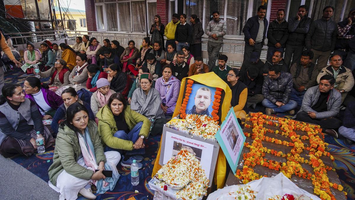 Director of Himachal power corporation suspended after protests over chief engineer’s death