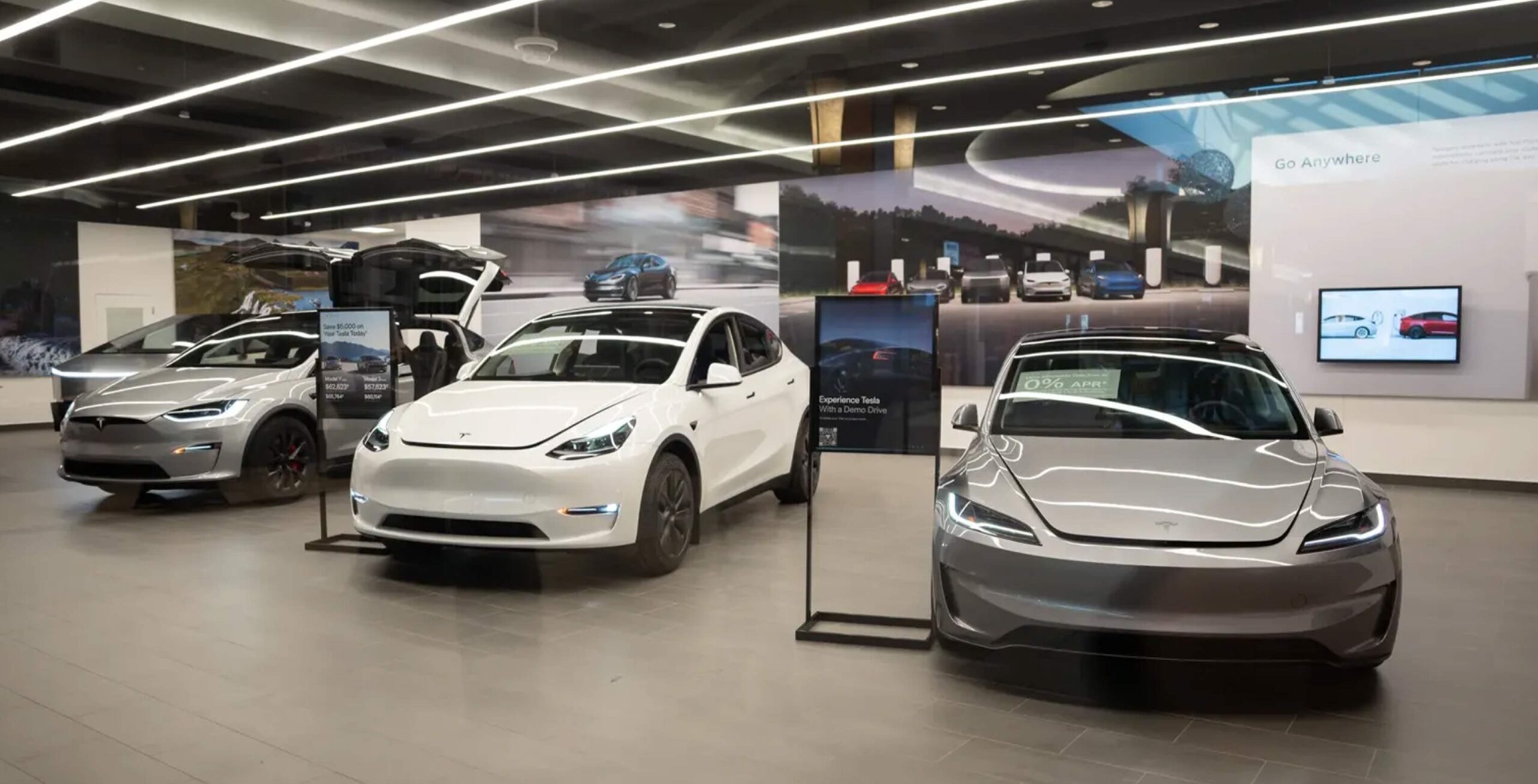 Over 80 Teslas vandalized at Ontario dealership