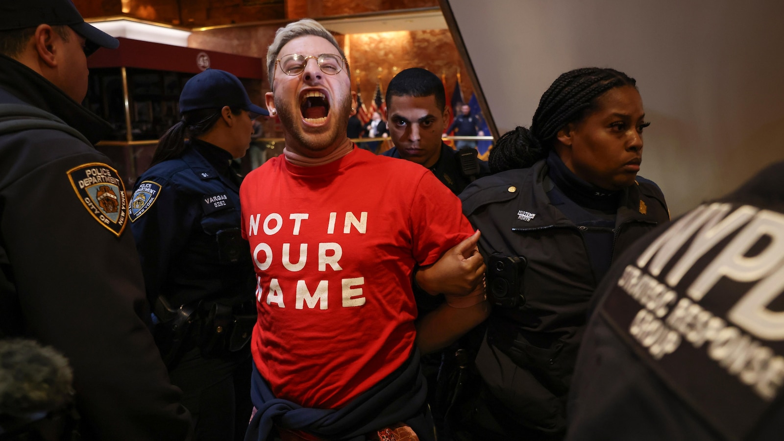 Jewish protesters flood Trump Tower’s lobby to demand Mahmoud Khalil’s release