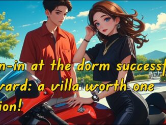 Sign-in at the dorm successful—reward: a villa worth one billion!